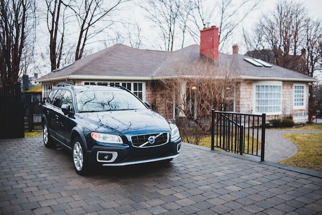 car parked at home